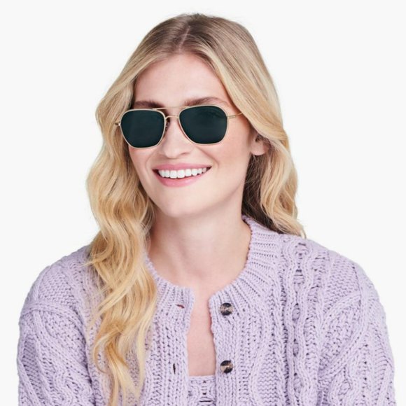 Warby Parker Women's Abe Aviator Style Sunglasses - Picture 5 of 5